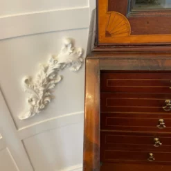 Outstanding Quality Antique Mahogany Inlaid Bureau Bookcase -Storage Furniture Sales 2024 outstanding quality antique mahogany inlaid bureau bookcase sku12355582 0 9