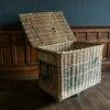 Oversized Industrial Wicker Mill Cart 'Arthur Craven Manchester'