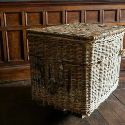 Oversized Industrial Wicker Mill Cart 'Arthur Craven Manchester' -Storage Furniture Sales 2024 oversized industrial wicker mill cart arthur craven manchester 0 2