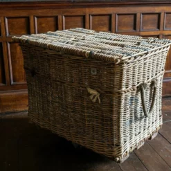 Oversized Industrial Wicker Mill Cart 'Arthur Craven Manchester' -Storage Furniture Sales 2024 oversized industrial wicker mill cart arthur craven manchester 0 3