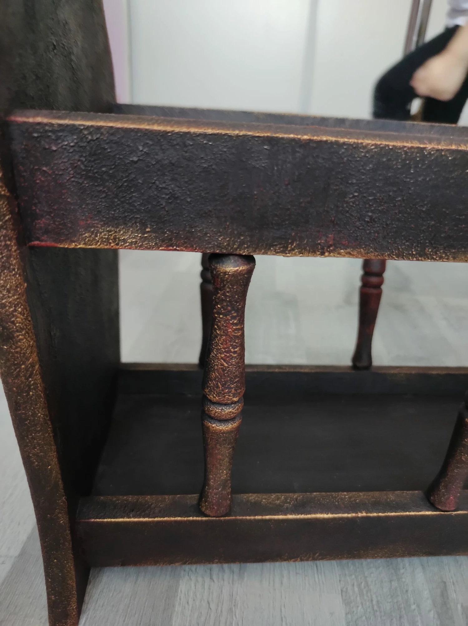 Painted Magazine Basket Magazine Holder 5 Painted Magazine Basket Magazine Holder - Image 5