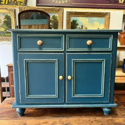 Painted Pine Cupboard, 1990s, Vintage