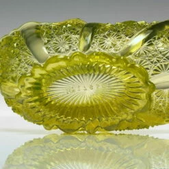 Unknown Pair Antique Davidson Vaseline Lady Chippendale Glass Baskets C1885 -Storage Furniture Sales 2024 pair antique davidson vaseline lady chippendale glass baskets c1885 sku63927344 0 4