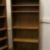 Unknown Pair Of 1980s Vintage Tall Open Book Cases In Teak Finish
