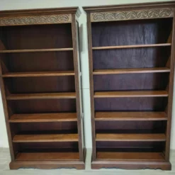 Unknown Pair Of Oak Library Bookcases, 1800s -Storage Furniture Sales 2024 pair of oak library bookcases 1800s sku86037373 0 9