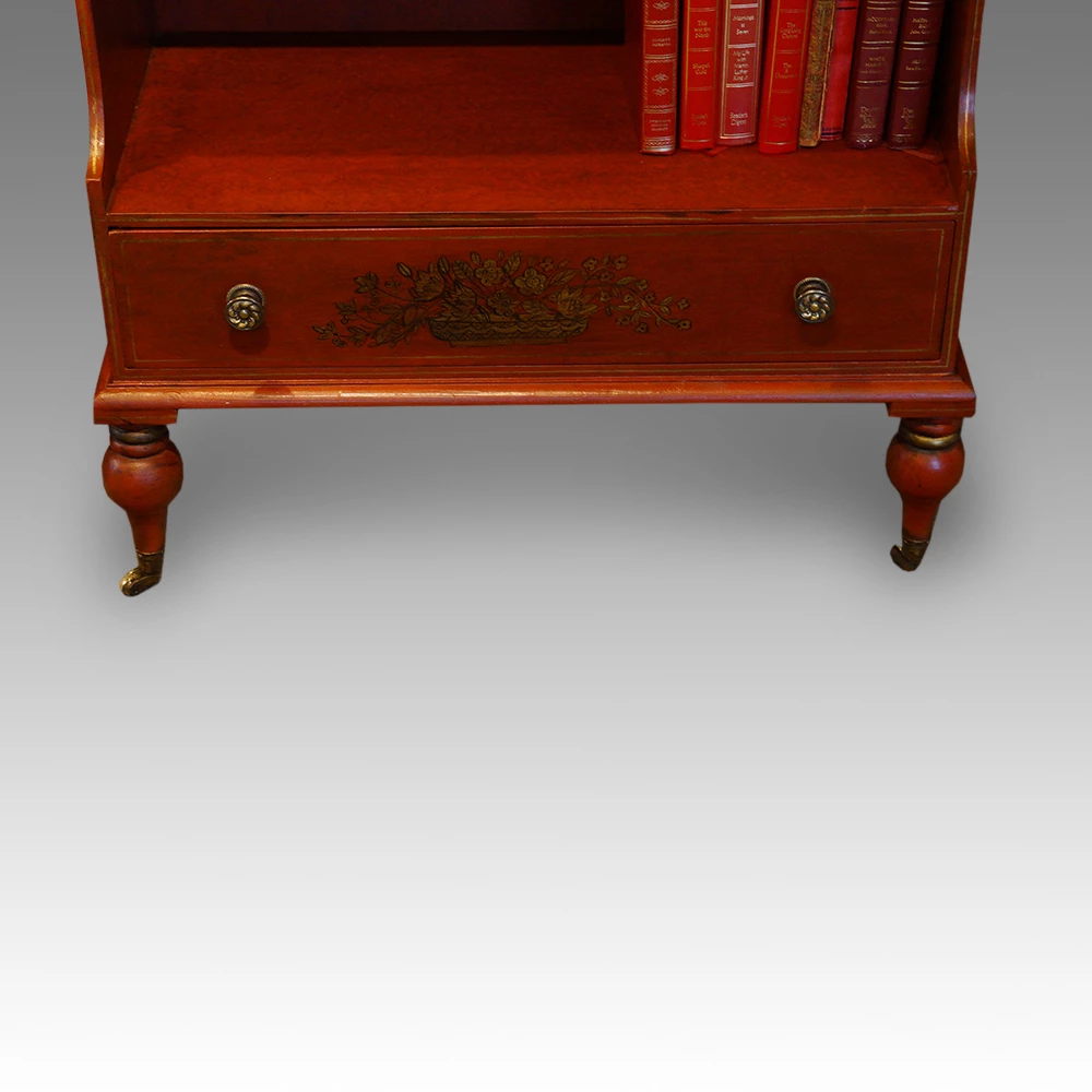 Unknown Pair Of Painted Waterfall Bookcases 5 Unknown Pair Of Painted Waterfall Bookcases - Image 5