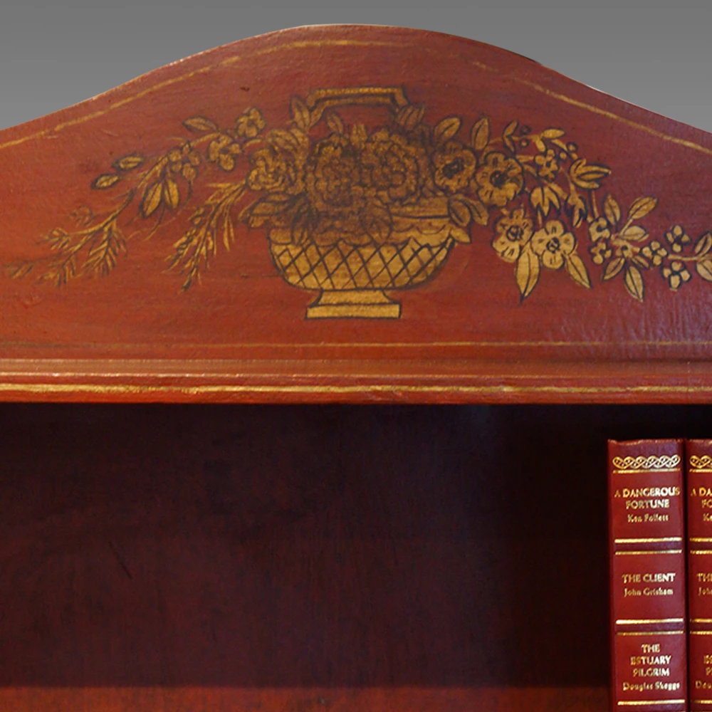 Unknown Pair Of Painted Waterfall Bookcases 7 Unknown Pair Of Painted Waterfall Bookcases - Image 7