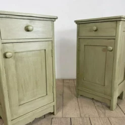 Pair Of Vintage Painted Bedside Cupboards -Storage Furniture Sales 2024 pair of vintage painted bedside cupboards sku67007385 0 2