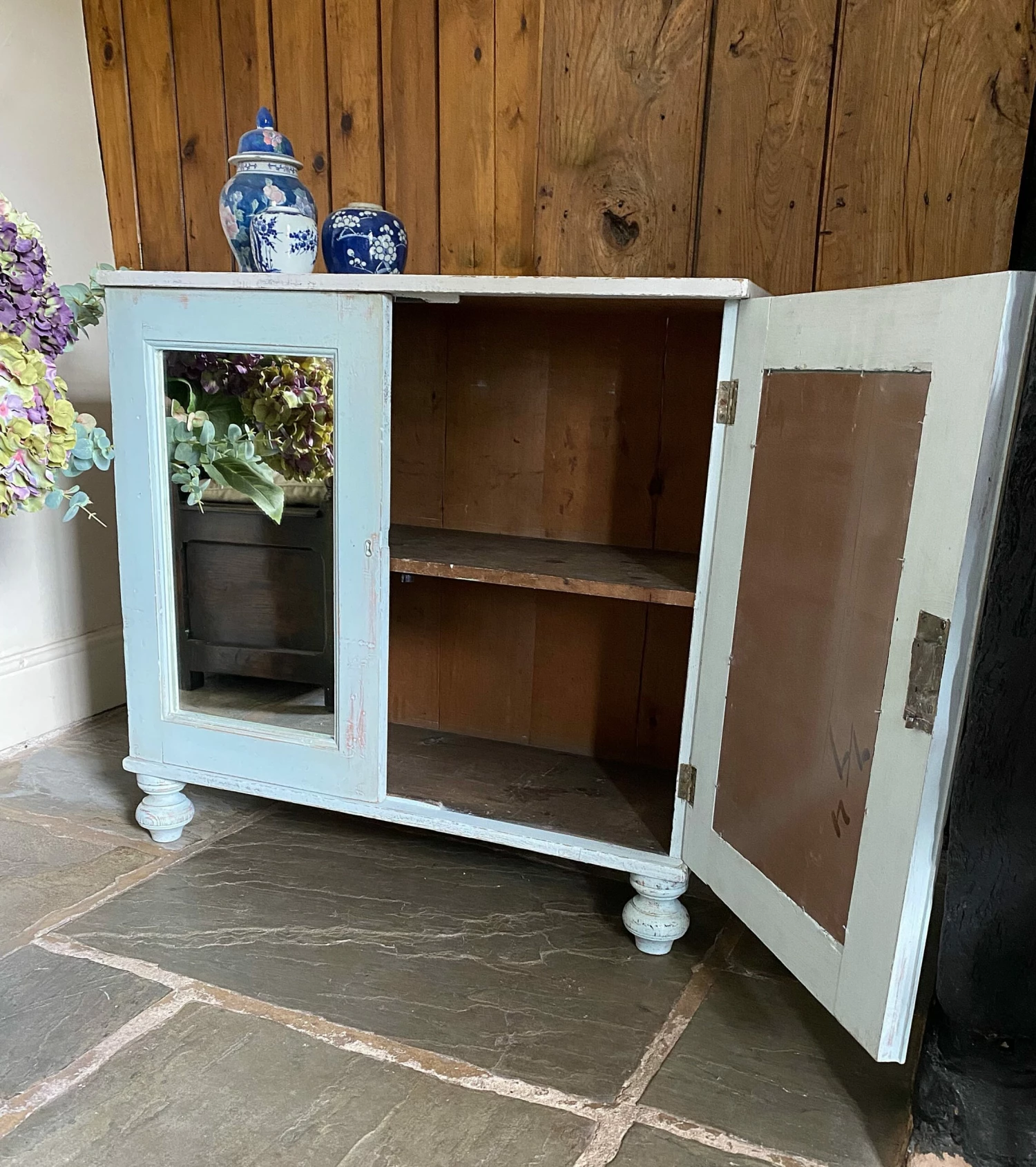 Pine Victorian Cabinet. 3 Pine Victorian Cabinet. - Image 3