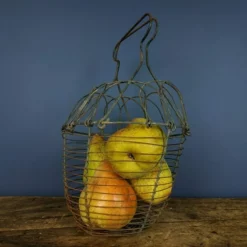 Primitive French Wire Basket, Rustic Egg Basket, 1930s French Salad Basket, Vintage Handled Basket, Vintage Market Basket,Egg Basket 12 Primitive French Wire Basket, Rustic Egg Basket, 1930s French Salad Basket, Vintage Handled Basket, Vintage Market Basket,Egg Basket -Storage Furniture Sales 2024 primitive french wire basket rustic egg basket 1930s french salad basket vintage handled basket vintage market basket egg basket sku40968599 0 2