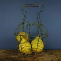 Primitive French Wire Basket, Rustic Egg Basket, 1930s French Salad Basket, Vintage Handled Basket, Vintage Market Basket,Egg Basket 14 Primitive French Wire Basket, Rustic Egg Basket, 1930s French Salad Basket, Vintage Handled Basket, Vintage Market Basket,Egg Basket -Storage Furniture Sales 2024 primitive french wire basket rustic egg basket 1930s french salad basket vintage handled basket vintage market basket egg basket sku40968599 0 4