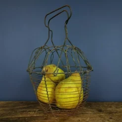 Primitive French Wire Basket, Rustic Egg Basket, 1930s French Salad Basket, Vintage Handled Basket, Vintage Market Basket,Egg Basket 15 Primitive French Wire Basket, Rustic Egg Basket, 1930s French Salad Basket, Vintage Handled Basket, Vintage Market Basket,Egg Basket -Storage Furniture Sales 2024 primitive french wire basket rustic egg basket 1930s french salad basket vintage handled basket vintage market basket egg basket sku40968599 0 5