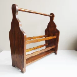 Wooden Magazine Rack -Storage Furniture Sales 2024 primitive magazine rack made of solid wood sku68890653 0 1