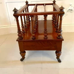 Quality Antique Victorian Figured Walnut Canterbury 13 Quality Antique Victorian Figured Walnut Canterbury -Storage Furniture Sales 2024 quality antique victorian figured walnut canterbury 0 3