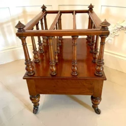 Quality Antique Victorian Figured Walnut Canterbury 14 Quality Antique Victorian Figured Walnut Canterbury -Storage Furniture Sales 2024 quality antique victorian figured walnut canterbury 0 4