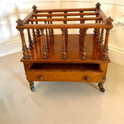 Quality Antique Victorian Figured Walnut Canterbury 15 Quality Antique Victorian Figured Walnut Canterbury -Storage Furniture Sales 2024 quality antique victorian figured walnut canterbury 0 5