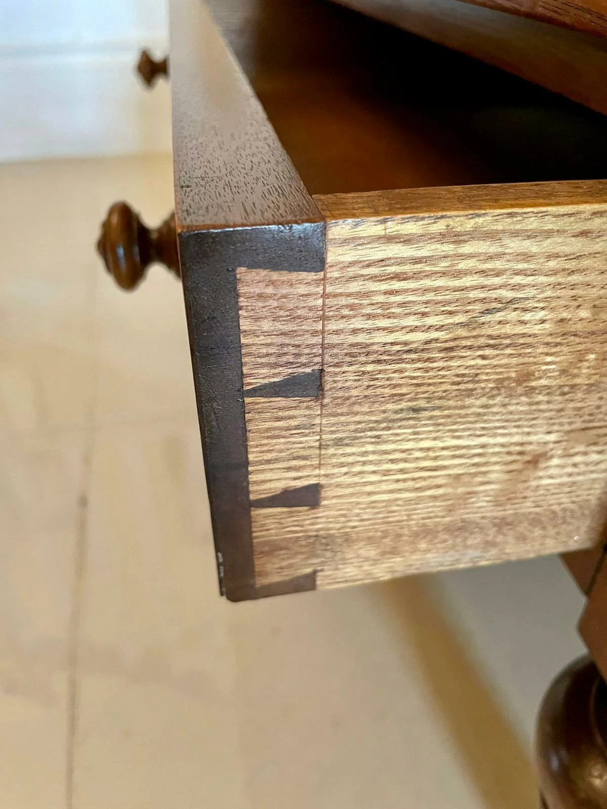 Quality Antique Victorian Figured Walnut Canterbury 10 Quality Antique Victorian Figured Walnut Canterbury - Image 10