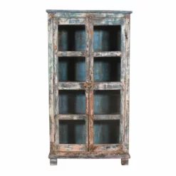 Unknown Rare Antique Indian Burma Teak Wood Almirah Display Cupboard | Vintage Handcrafted Showcase | Rustic Storage Cabinet -Storage Furniture Sales 2024 rare antique indian burma teak wood almirah display cupboard vintage handcrafted showcase rustic storage cabinet sku57263771 0 6