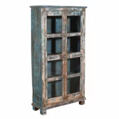 Unknown Rare Antique Indian Burma Teak Wood Almirah Display Cupboard | Vintage Handcrafted Showcase | Rustic Storage Cabinet -Storage Furniture Sales 2024 rare antique indian burma teak wood almirah display cupboard vintage handcrafted showcase rustic storage cabinet sku57263771 0 7