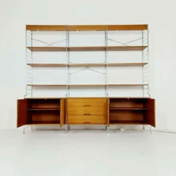 Unknown Rare String Shelf System, Bookcase With Lighting Teak & Metal By Whb Germany, 1950s -Storage Furniture Sales 2024 rare string shelf system bookcase with lighting teak metal by whb germany 1950s sku43901940 0 6 scaled