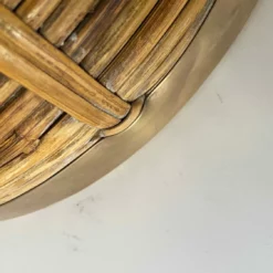 Unknown Rattan And Brass Italian Large Basket Bowl Centerpiece, 1970s -Storage Furniture Sales 2024 rattan and brass italian large basket bowl centerpiece 1970s sku22742442 0 3 scaled