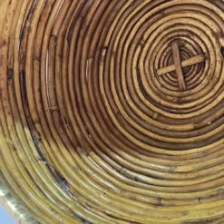 Unknown Rattan And Brass Italian Large Basket Bowl Centerpiece, 1970s -Storage Furniture Sales 2024 rattan and brass italian large basket bowl centerpiece 1970s sku22742442 0 6 scaled