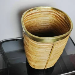 Unknown Rattan And Brass Umbrella Stand, Italy, 1970 13 Unknown Rattan And Brass Umbrella Stand, Italy, 1970 -Storage Furniture Sales 2024 rattan and brass umbrella stand italy 1970 sku72135860 0 4