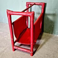 Unknown Rattan Magazine Holder, 1960s, Vintage -Storage Furniture Sales 2024 rattan magazine holder 1960s vintage 0 3
