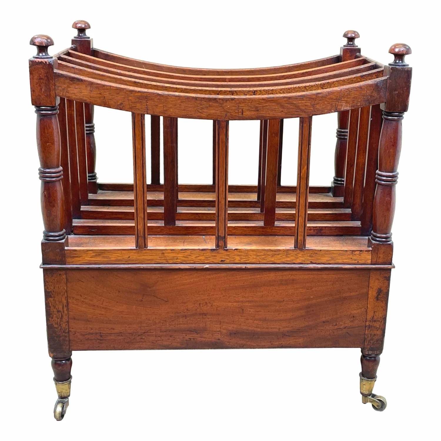 Regency Mahogany Boat Shaped Canterbury (England, Circa 1820) 2 Regency Mahogany Boat Shaped Canterbury (England, Circa 1820) - Image 2