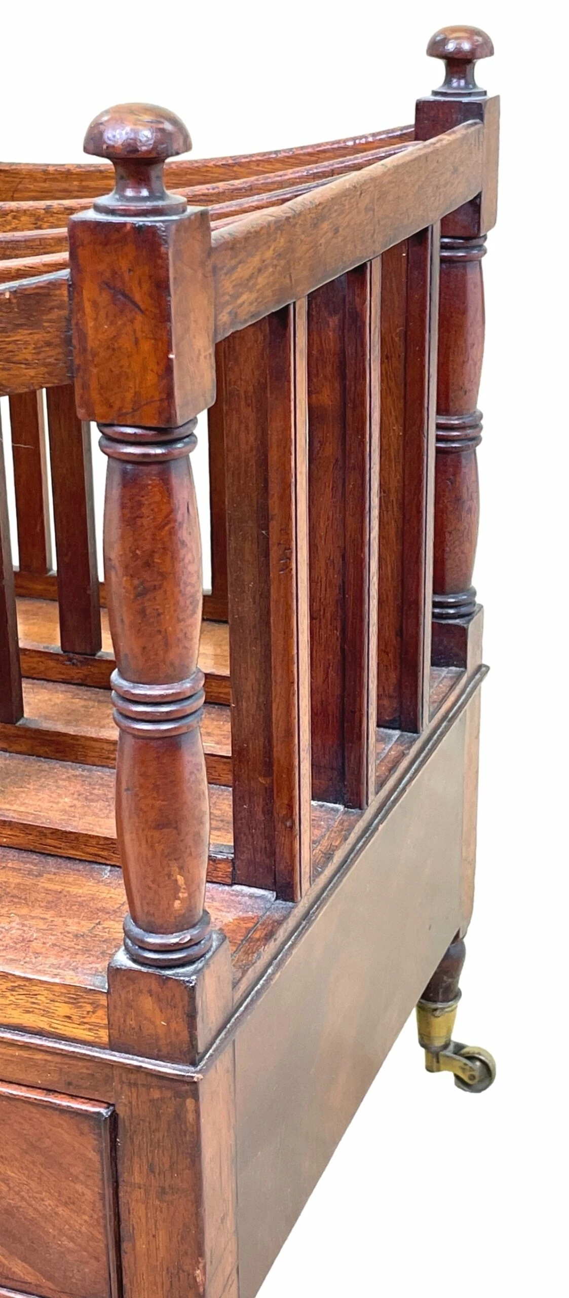 Regency Mahogany Boat Shaped Canterbury (England, Circa 1820) 4 Regency Mahogany Boat Shaped Canterbury (England, Circa 1820) - Image 4