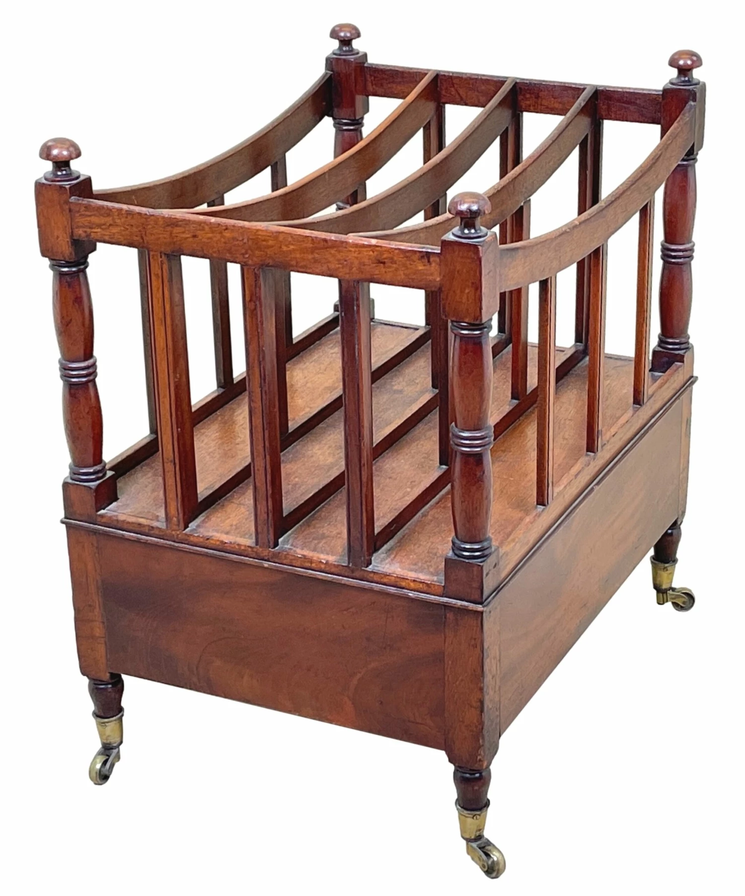 Regency Mahogany Boat Shaped Canterbury (England, Circa 1820) 6 Regency Mahogany Boat Shaped Canterbury (England, Circa 1820) - Image 6