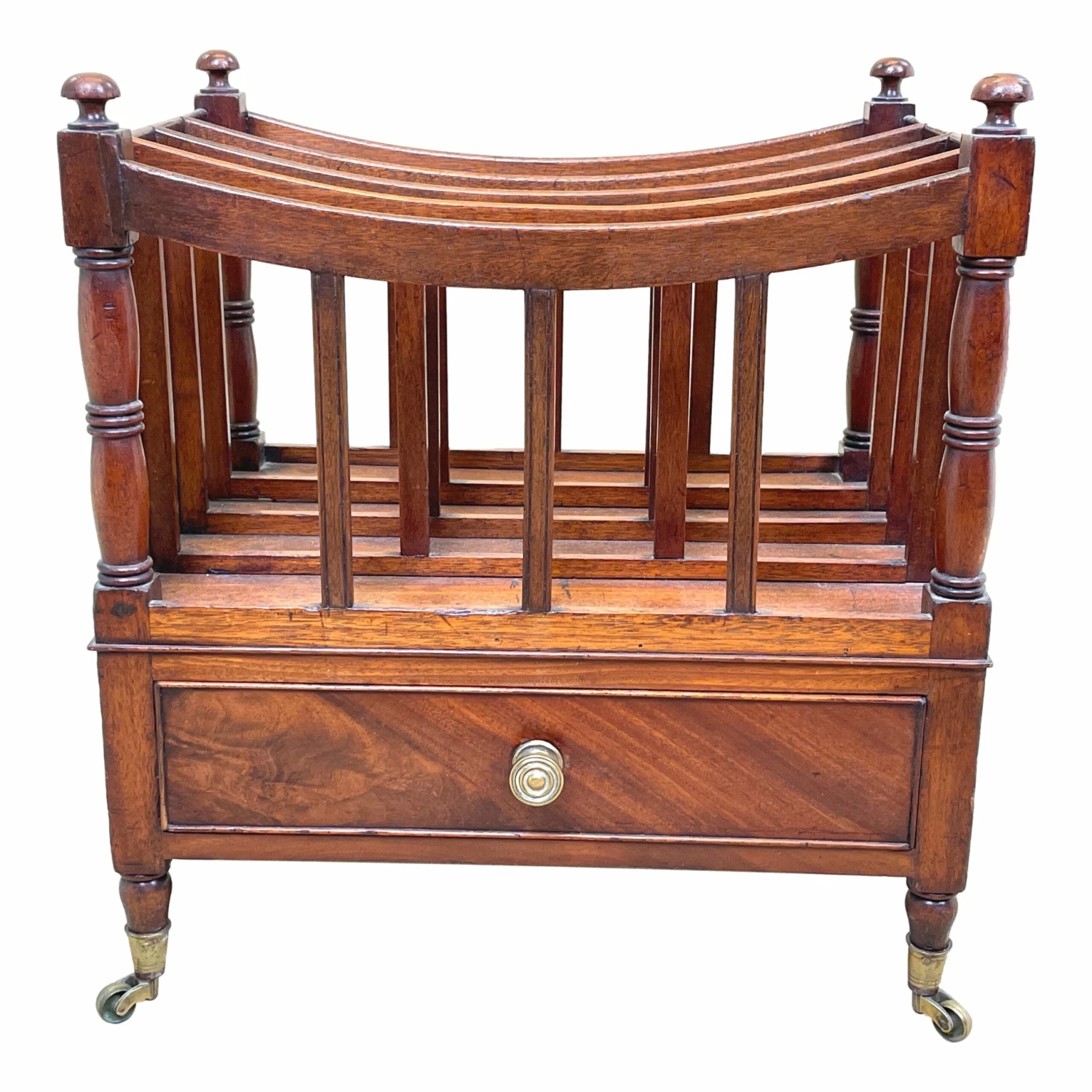 Regency Mahogany Boat Shaped Canterbury (England, Circa 1820) 9 Regency Mahogany Boat Shaped Canterbury (England, Circa 1820) - Image 9