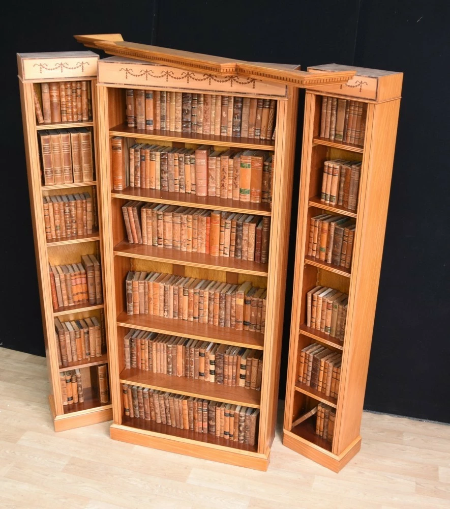 Regency Satinwood Open Bookcase Sheraton 2 Regency Satinwood Open Bookcase Sheraton - Image 2