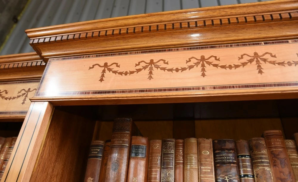 Regency Satinwood Open Bookcase Sheraton 12 Regency Satinwood Open Bookcase Sheraton - Image 12