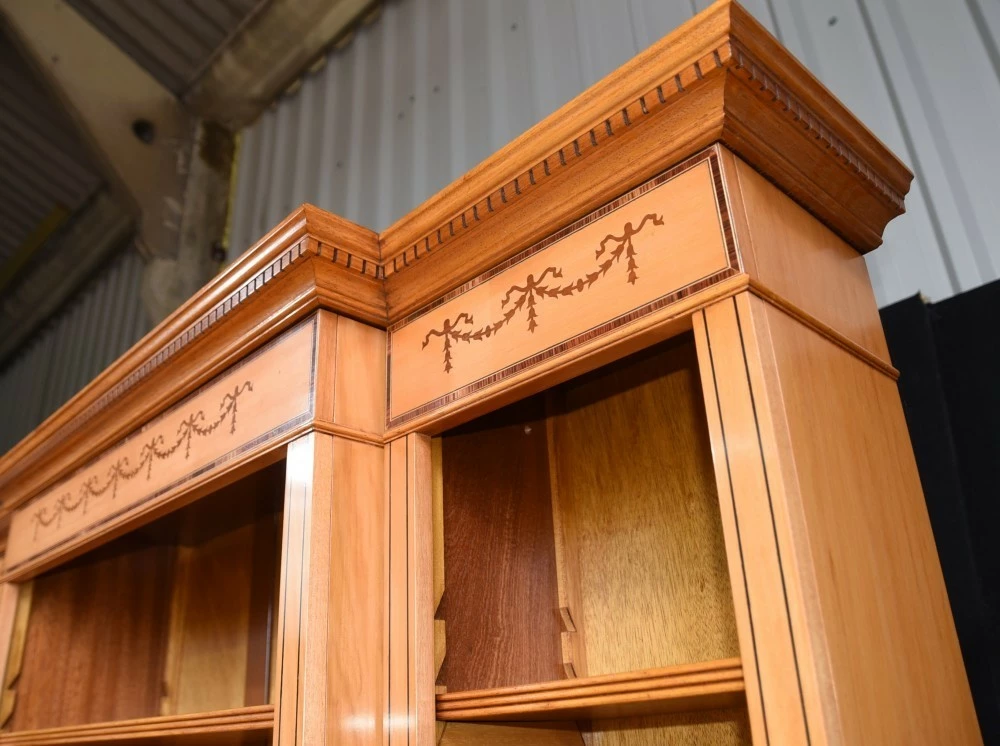 Regency Satinwood Open Bookcase Sheraton 7 Regency Satinwood Open Bookcase Sheraton - Image 7