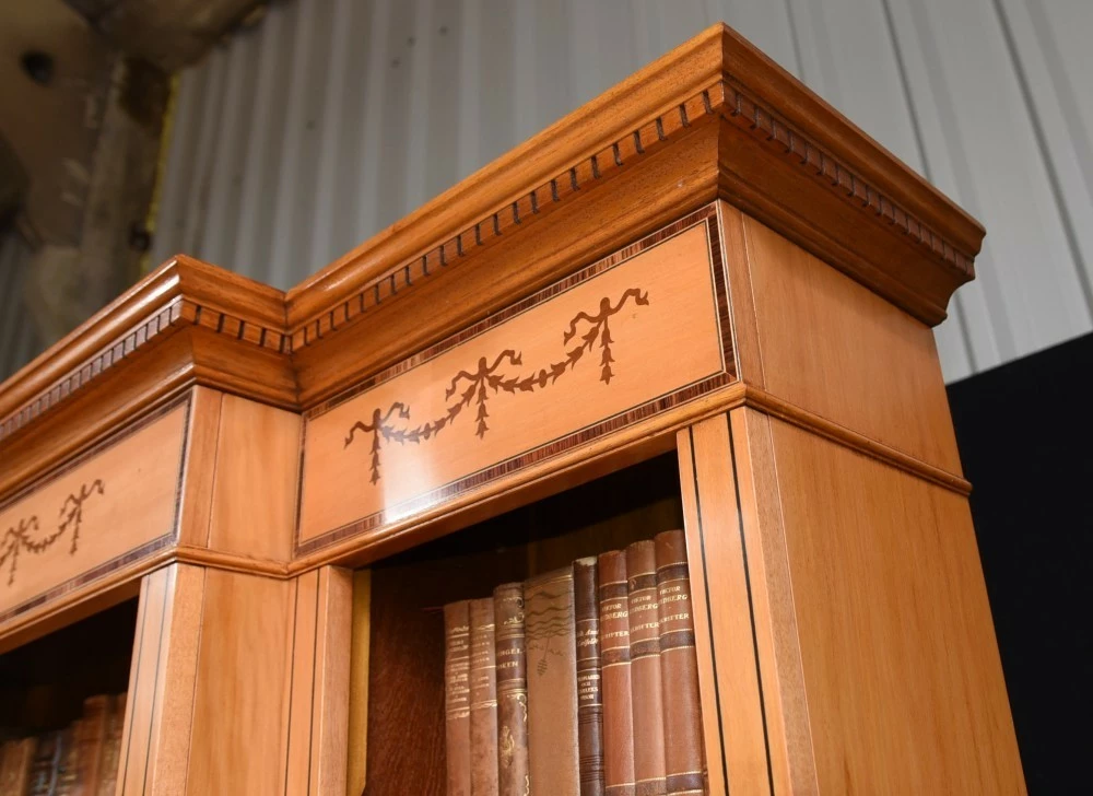 Regency Satinwood Open Bookcase Sheraton 8 Regency Satinwood Open Bookcase Sheraton - Image 8