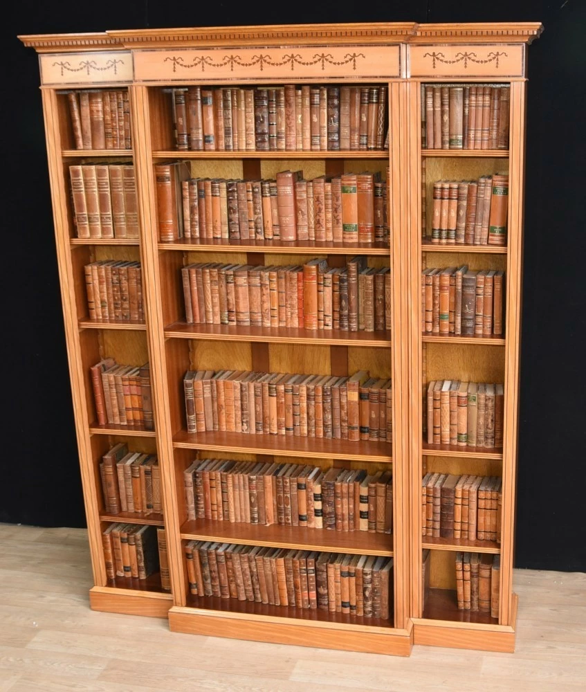 Regency Satinwood Open Bookcase Sheraton 9 Regency Satinwood Open Bookcase Sheraton - Image 9