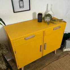 Retro Mcm Sideboard Cupboard Painted Mustard Yellow -Storage Furniture Sales 2024 retro mcm sideboard cupboard painted mustard yellow sku47169284 0 4