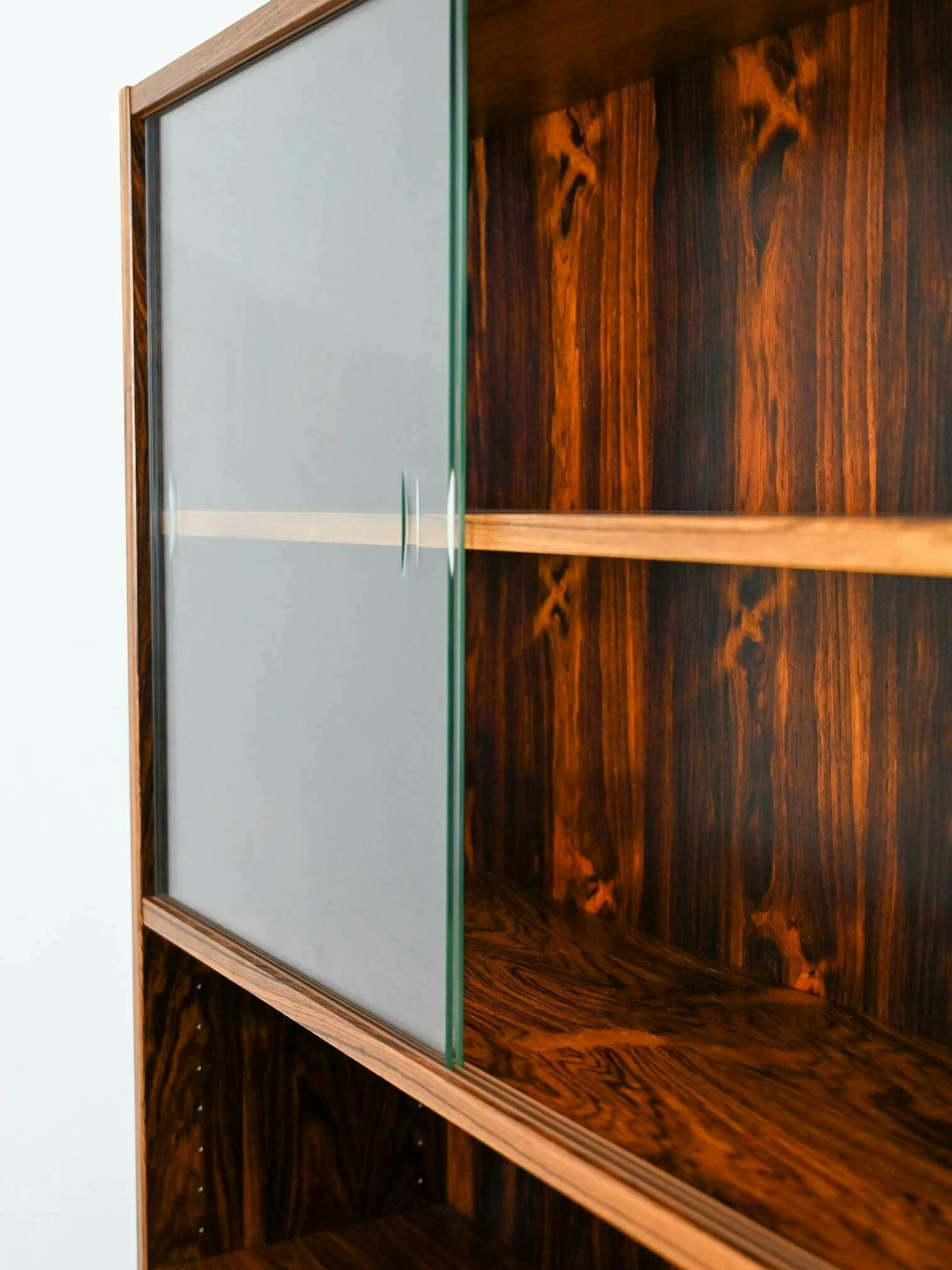 Unknown Rosewood Cabinet With Glass Cabinet 7 Unknown Rosewood Cabinet With Glass Cabinet - Image 7