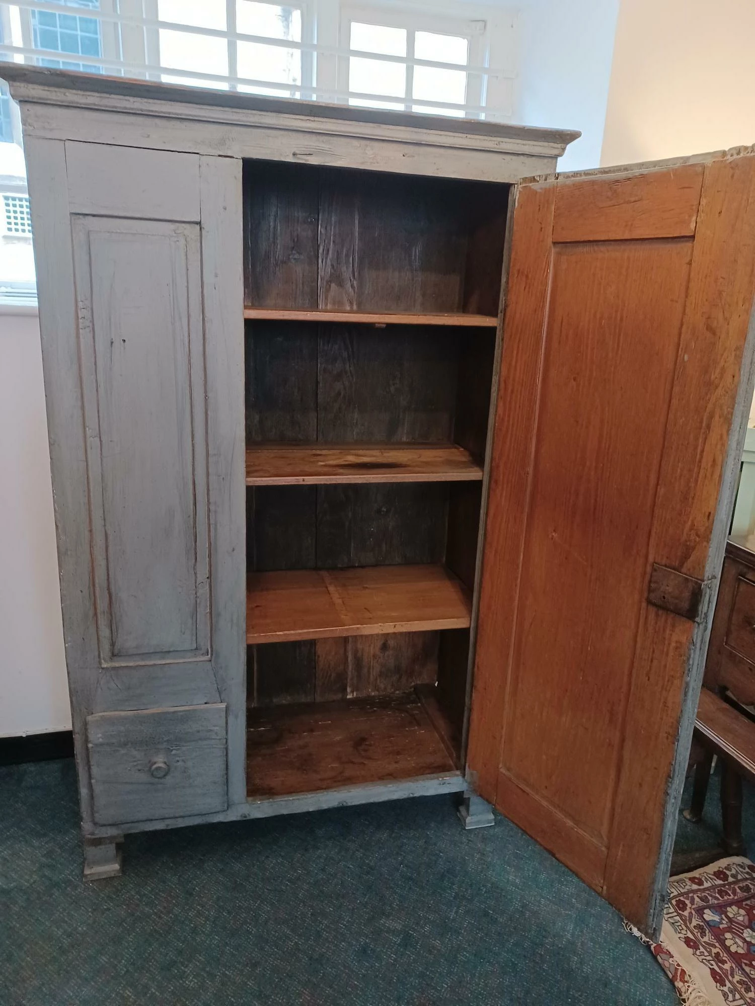 Rustic Painted French Cupboard 7 Rustic Painted French Cupboard - Image 7