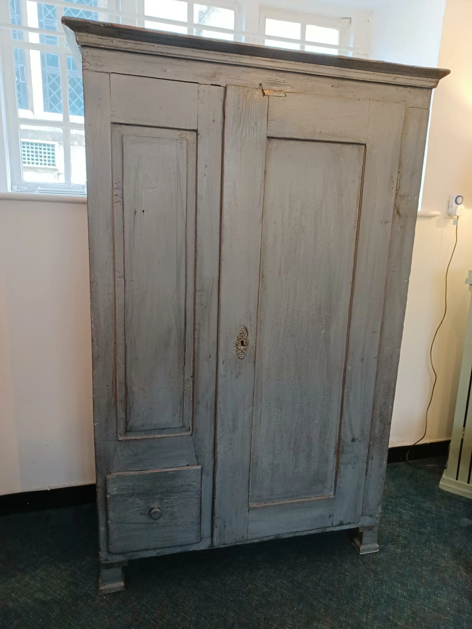Rustic Painted French Cupboard 1 Rustic Painted French Cupboard