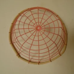 Unknown Rustic Vintage French Pink Wire And Bamboo Fruit Basket / Bathroom Basket / Funky Vintage Bowl -Storage Furniture Sales 2024 rustic vintage french pink wire and bamboo fruit basket bathroom basket funky vintage bowl sku29100403 0 6 scaled