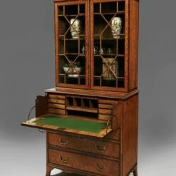 Satinwood Mahogany Secretaire Bookcase Chest Drawers Gillows Lancaster Georgian -Storage Furniture Sales 2024 satinwood mahogany secretaire bookcase chest drawers gillows lancaster georgian sku10271043 0 1