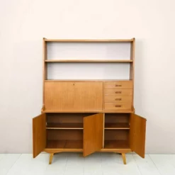 Scandinavian Bookcase With Folding Desk Original Teak Furniture From The 60s. -Storage Furniture Sales 2024 scandinavian bookcase with folding desk original teak furniture from the 60s sku61897213 0 2
