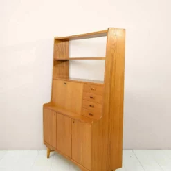 Scandinavian Bookcase With Folding Desk Original Teak Furniture From The 60s. -Storage Furniture Sales 2024 scandinavian bookcase with folding desk original teak furniture from the 60s sku61897213 0 5