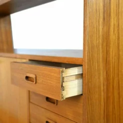 Scandinavian Bookcase With Folding Desk Original Teak Furniture From The 60s. -Storage Furniture Sales 2024 scandinavian bookcase with folding desk original teak furniture from the 60s sku61897213 0 7