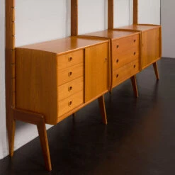 Scandinavian Free Standing Bookcase W. 4 Cabinets And Modular Shelving, 3 Bay Ergo Wall Unit By J. Texmon, Norway, 1960s 30 Scandinavian Free Standing Bookcase W. 4 Cabinets And Modular Shelving, 3 Bay Ergo Wall Unit By J. Texmon, Norway, 1960s -Storage Furniture Sales 2024 scandinavian free standing bookcase w 4 cabinets and modular shelving 3 bay ergo wall unit by j texmon norway 1960s sku18240450 0 10