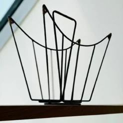 Sculptural Danish Mid Century Magazine Rack In Metal And Rattan, Laurids Lonborg 25 Sculptural Danish Mid Century Magazine Rack In Metal And Rattan, Laurids Lonborg -Storage Furniture Sales 2024 sculptural danish mid century magazine rack in metal and rattan laurids lonborg sku13556104 0 5