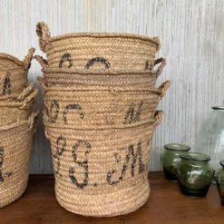Set Of 10 Spanish Woven Wicker Olive Grape Harvest Basket -Storage Furniture Sales 2024 set of 10 spanish woven wicker olive grape harvest basket 0 4