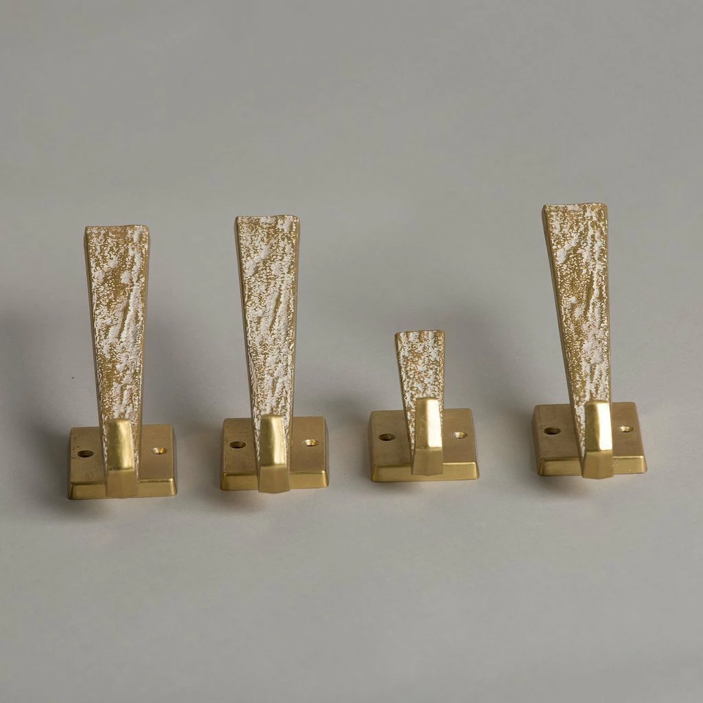 Set Of Mid Century Brass Hooks 4 Set Of Mid Century Brass Hooks - Image 4